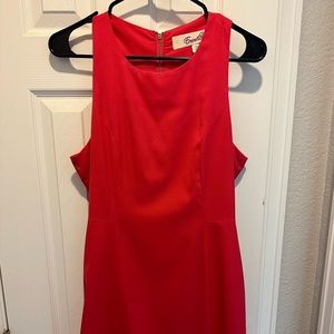 Hot pink fitted dress